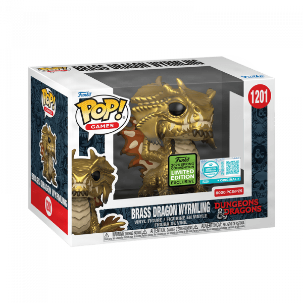 Figurine Funko Pop / Brass Dragon Wyrmling N°1201 / Dungeons & Dragons / 2026 Spring Convention / 8000 Pcs !