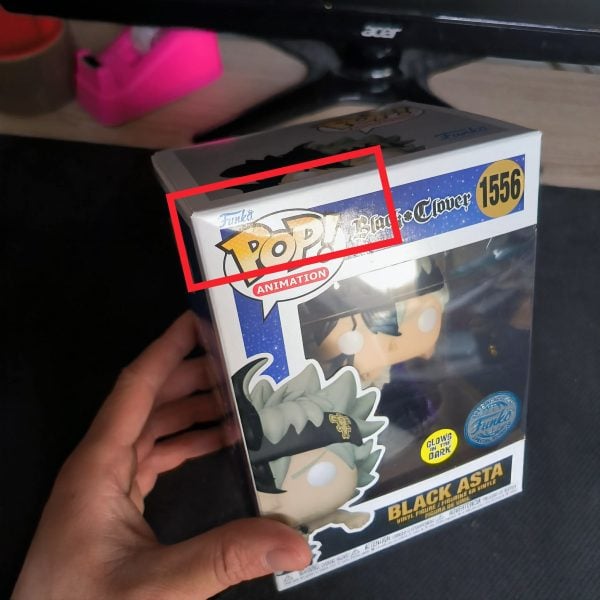 Figurine Funko Pop / Black Asta N°1556 / Black Clover / Spécial édition Glows In The Dark