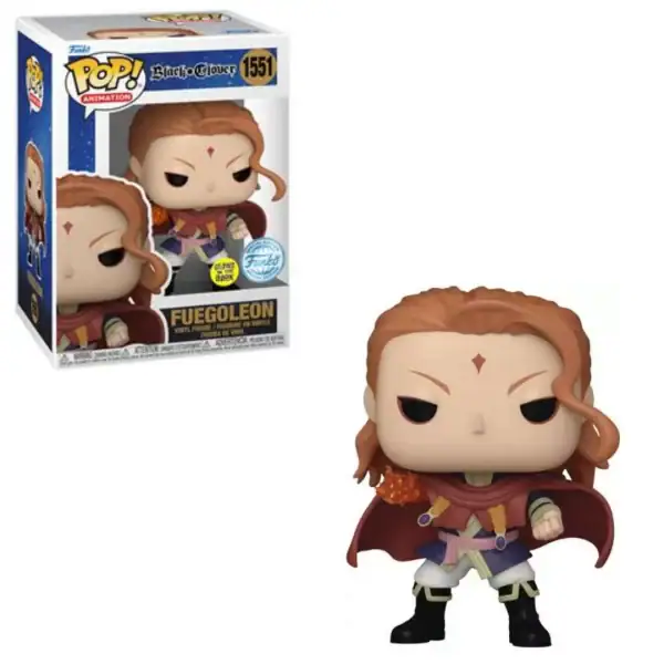 Figurine Funko Pop / Fuegoleon N°1555 / Black Clover / Spécial édition Glows In The Dark Figurine Funko Pop / Fuegoleon N°1555 / Black Clover / Spécial édition Glows In The Dark