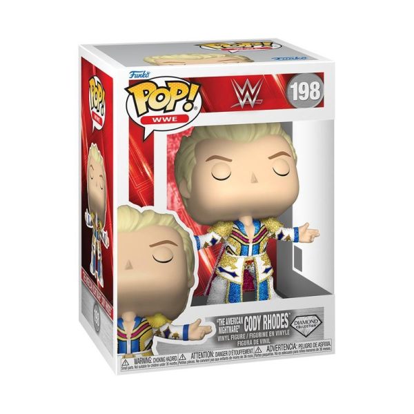Figurine Funko Pop / Cody Rhodes N°198 / Catch WWE / Diamond édition
