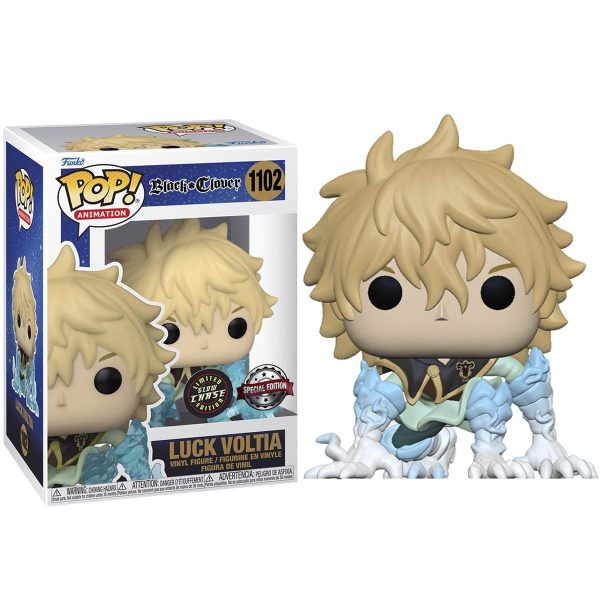 Figurine Funko Pop / Luck Voltia N°1102 / Black Clover / Spécial édition Glow Chase