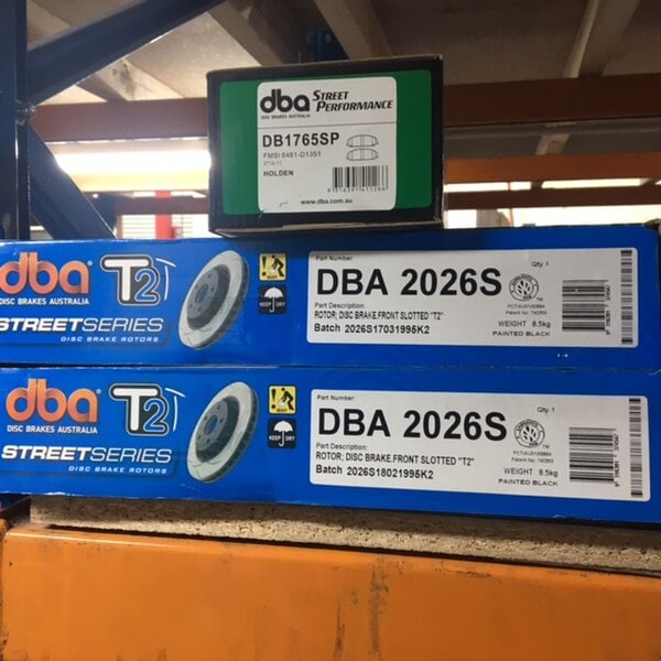 DBA2026S & DB1765SP FRONT SLOTTED ROTORS AND PADS