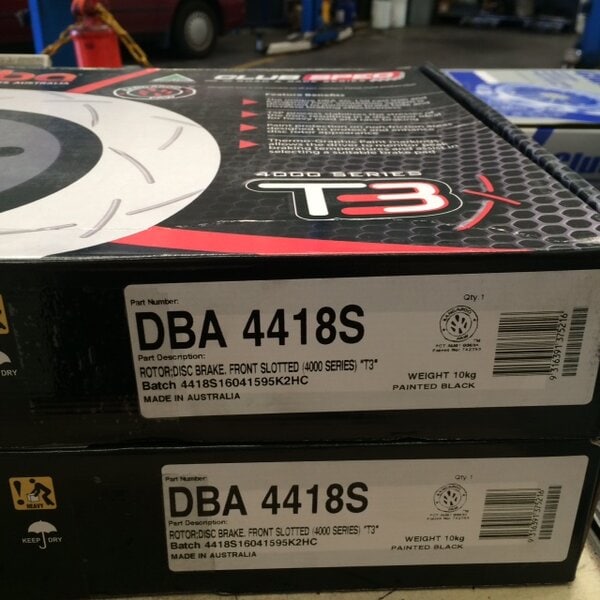 DBA4418S T3 SLOTTED ROTORS EVO 7 8 9