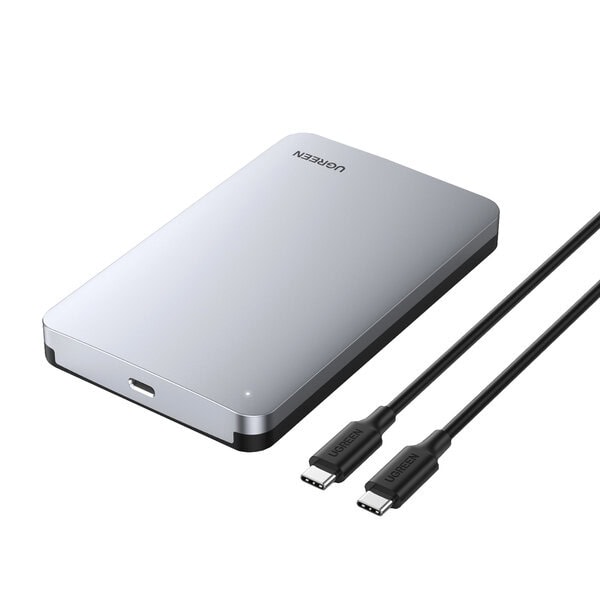 UGREEN CM300 2.5 inch USB Type-C Hard Drive Enclosure, Silver