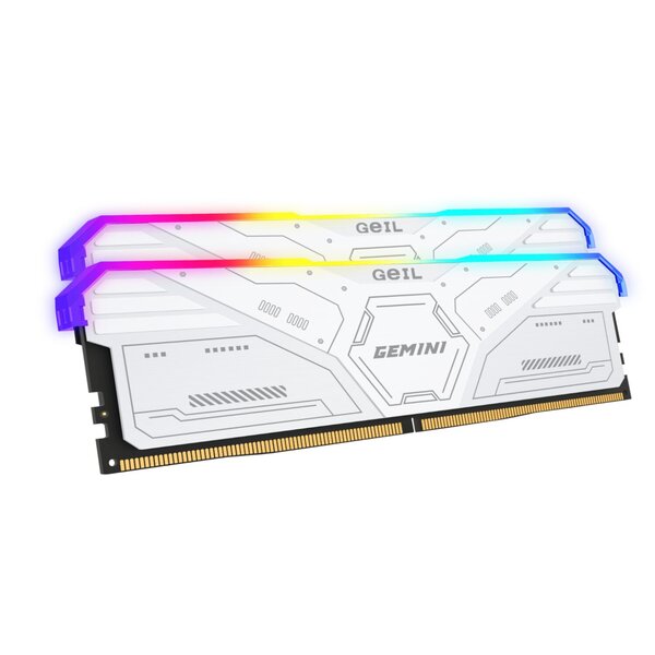GeiL Gemini RGB 32GB KIT(2X16GB) 6000MHz DDR5 Desktop Gaming Memory, White