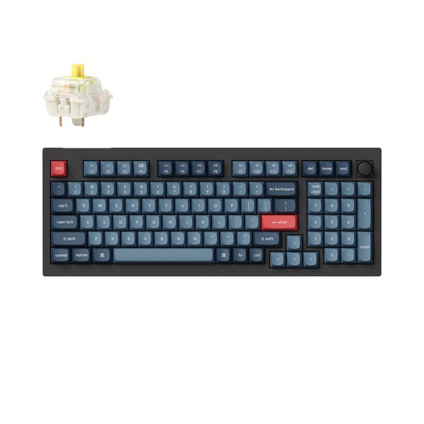 Keychron V5 Max Wireless Custom Keyboard, BANANA Switch