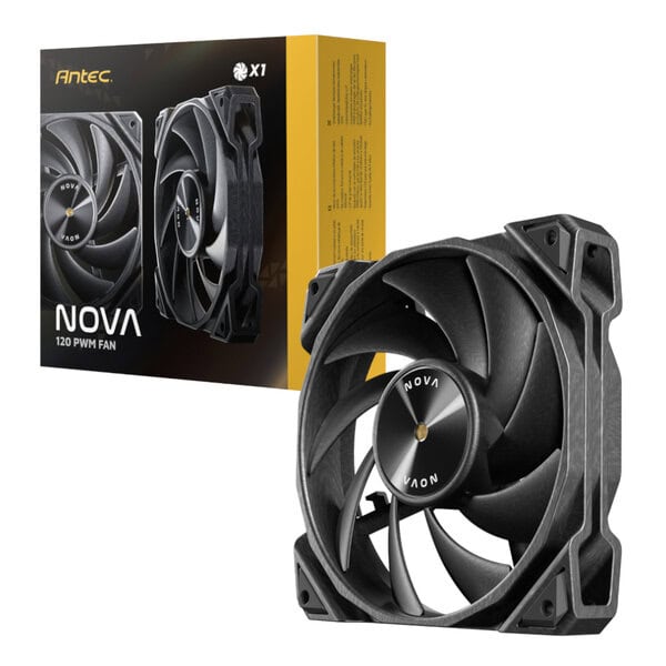 Antec NOVA 120 PWM Fan with Speed Controller, Black