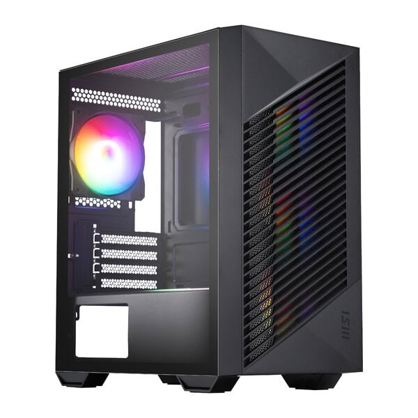 MSI PRO FORGE M050A Micro-ATX Gaming Chassis, Black