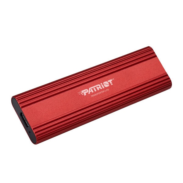 Patriot Transporter Lite 2TB USB3.2 Type-C External Portable SSD, Red