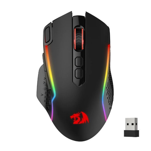 REDRAGON Taipan Pro 10000DPI RGB Wireless Gaming Mouse, Black