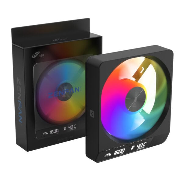 FSP ZENFAN 120mm ARGB PWM Smart Fan, Black