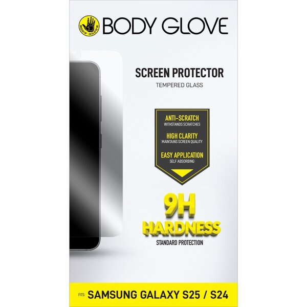 Body Glove Tempered Glass Screen Protector, Samsung Galaxy S25, Clear