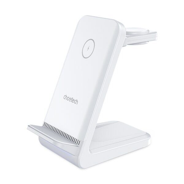 Choetech Fast Wireless 4 In 1 Magnetic Charging Stand T608-F 15W, White