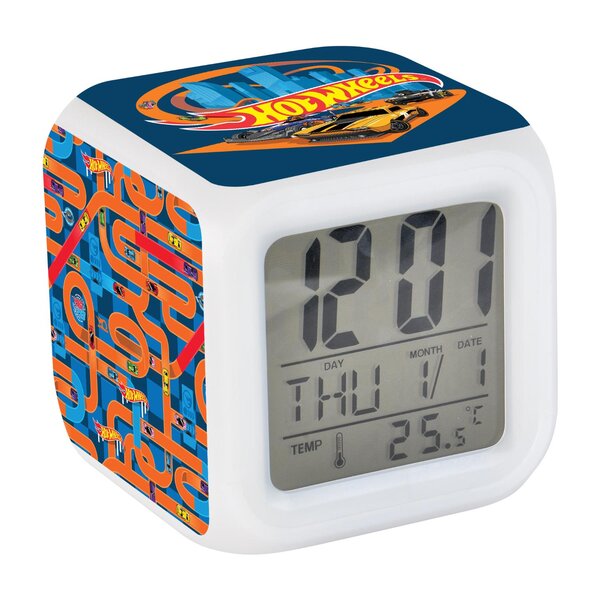 Hot Wheels Digital Clock, Blue