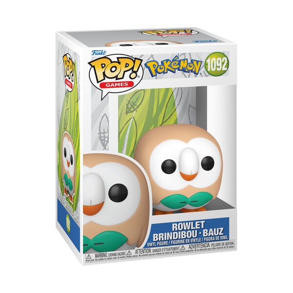 Funko Pop! Games: Pokemon, Rowlet Brindibou Bauz