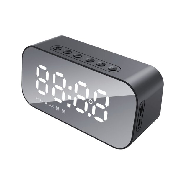Havit Alarm Clock & Wireless Speaker, Black