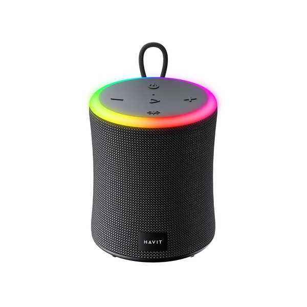 Havit Ring Light Wireless Speaker, Small, Black