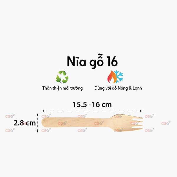 Nĩa Gỗ Dùng Một Lần 16