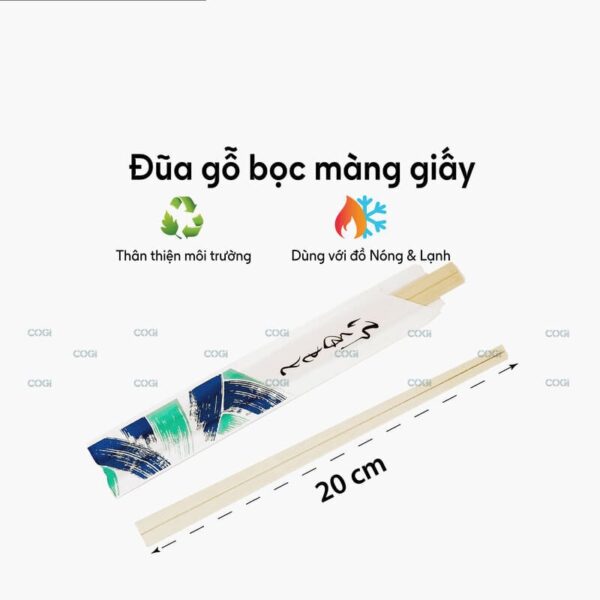 ĐŨA GỖ BỌC GIẤY 20CM
