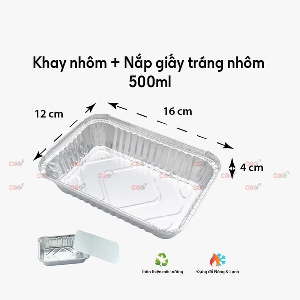 Khay nhôm 500ml