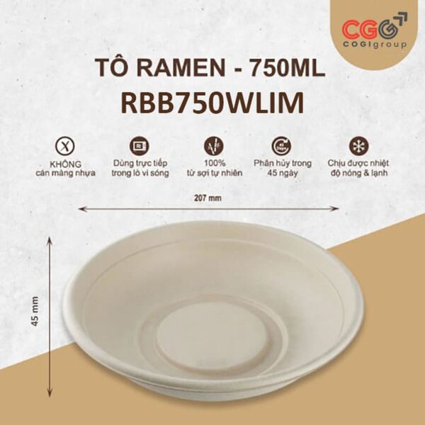 Tô bã mía Ramen Premium 750ml