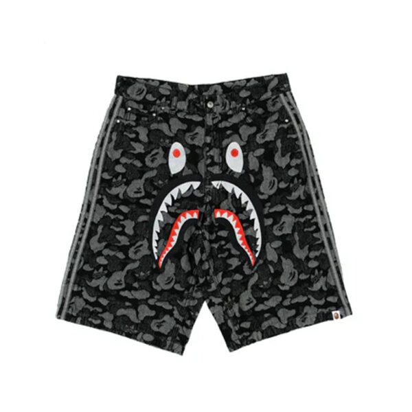Adidas x Bape Shark Denim Jorts “Black”