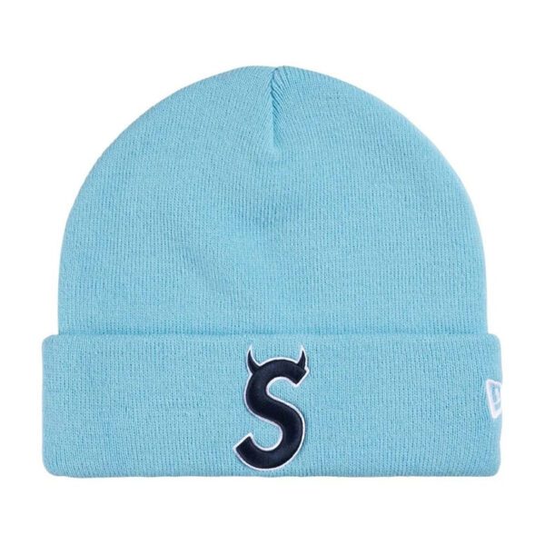 Supreme x New Era Devil S Logo Beanie “Light Blue” (SS 26)