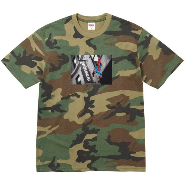 Supreme x Spiderman Tee “Woodland Camo” (SS 26)