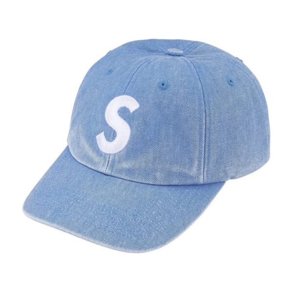 Supreme Pigment Coated S Logo 6-Panel “Light Blue” (SS 26)