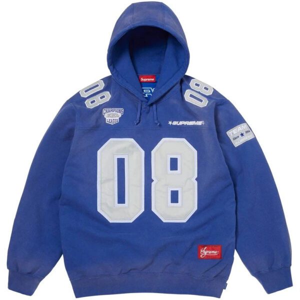 Supreme Football Jersey Hooded Sweatshirt