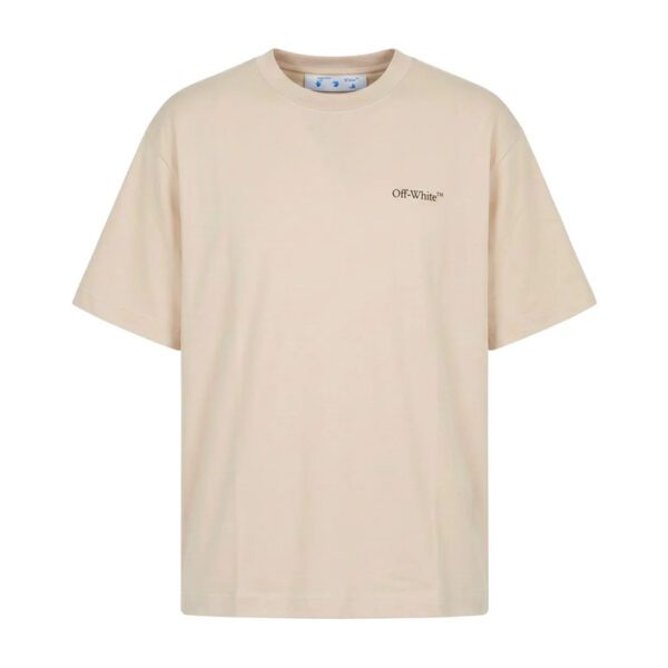 Off-White Logo Printed Crewneck T-Shirt “Beige”