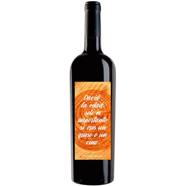 Botella de vino personalizada L003