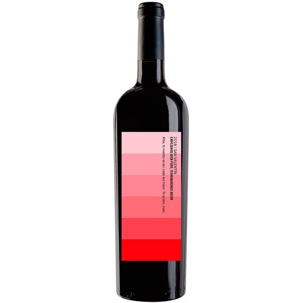 Botella de vino personalizada R007
