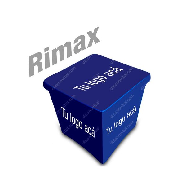 mantel spandex para mesa plastica rimax caribe con manteles y cobertores personalizados publicitarios para mesas rimax en eventos