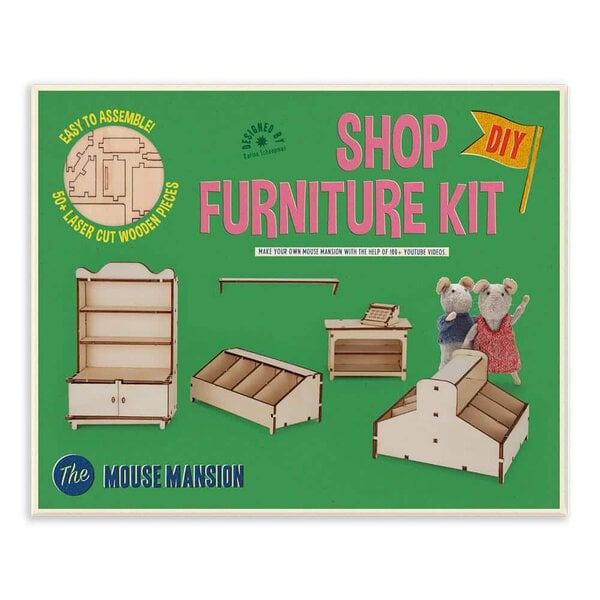 Kit muebles tienda para casita miniatura