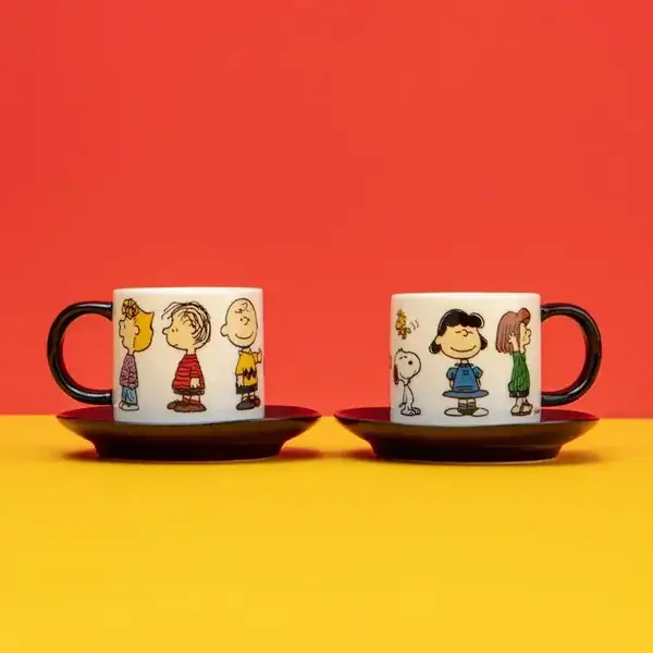 Set de 2 Tazas Espresso Snoopy "Pandilla"