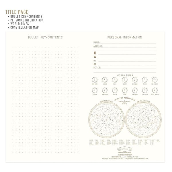 Cuaderno planificador tapa dura "Fases lunares" - Imagen 3