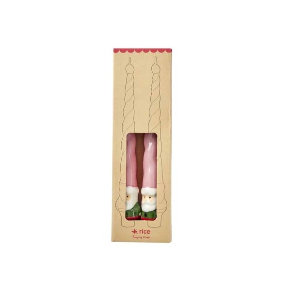 Velas esmaltadas Papa Noel, set de 2 - Imagen 3