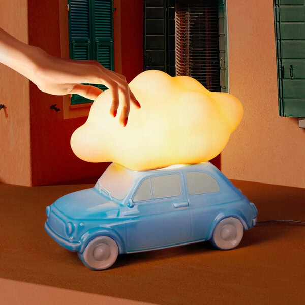 Lámpara coche azul con nube "Nuvola"