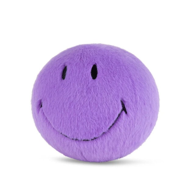 Peluche "Smiley Eco Fuzzy" morado - Imagen 2