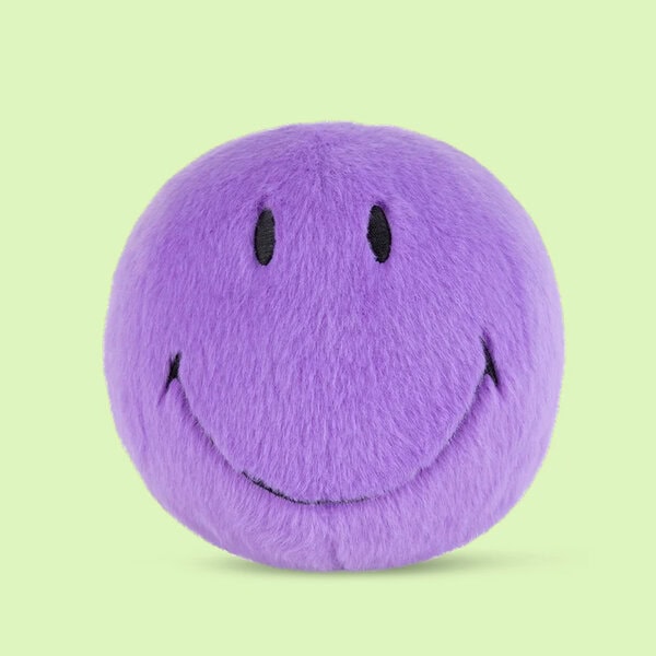 Peluche "Smiley Eco Fuzzy" morado