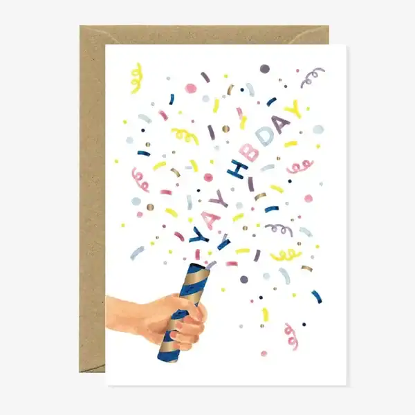 Tarjeta de felicitación+sobre "Yay Hbday"