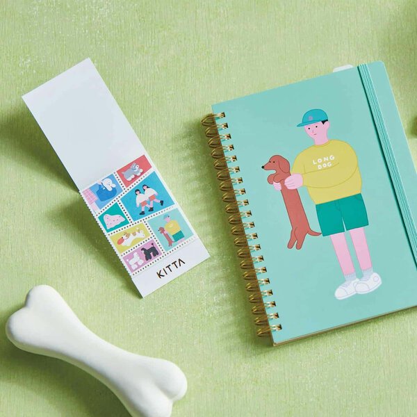 Cuaderno anillas papel cuadriculado "Long dog"