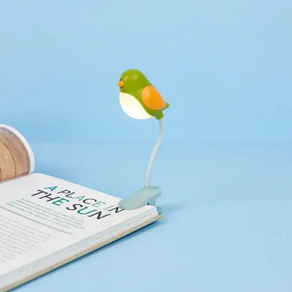 Luz de lectura pajarito "Birdie" verde