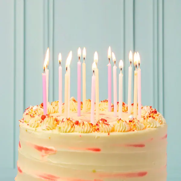 Velas finas colores pastel, set de 16 - Imagen 3