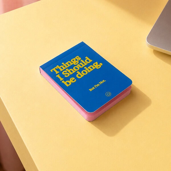 Bloc de notas "The lazy notebook" azul