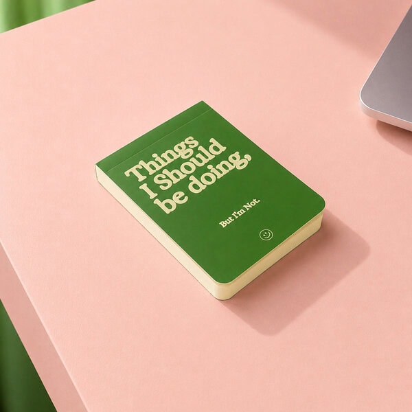 Bloc de notas "The lazy notebook" verde