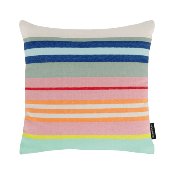 Cojín rayas multicolor "Livo" - Imagen 2