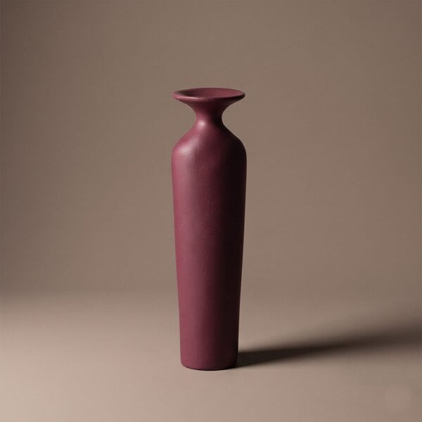Jarrón Crimson Pillar color Borgoña - Cerámico - Imagen 2