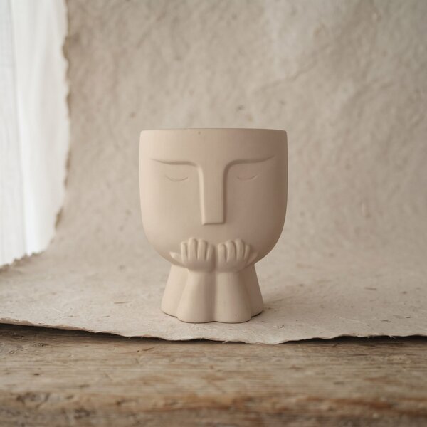 Porta maceta Dreamer Face - Cerámico